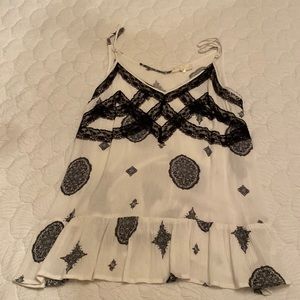 Cami- black and beige